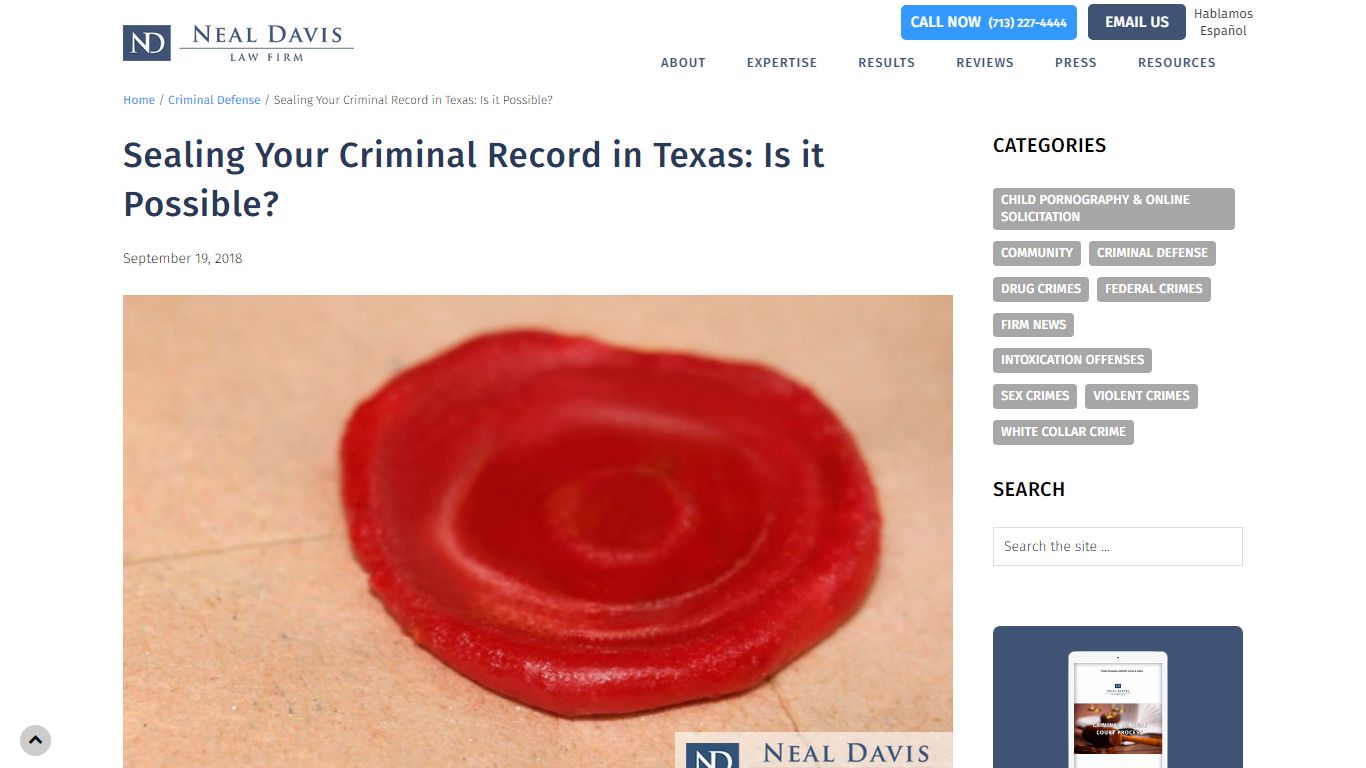 Sealing Your Criminal Record in Texas: Is it Possible? - Neal Davis Blog