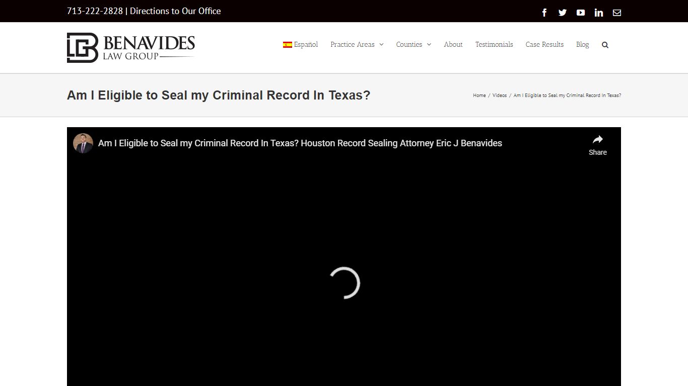 Am I Eligible to Seal my Criminal Record In Texas? - Eric Benavides